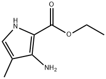 1H-Pyrrole-2-carboxylicacid,3-amino-4-methyl-,ethylester(9CI) 化学構造式