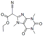 α-シアノ-2,3,6,7-テトラヒドロ-1,3,7-トリメチル-2,6-ジオキソ-1H-プリン-8-酢酸エチル 化学構造式