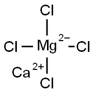calcium tetrachloromagnesate(2-) 化学構造式