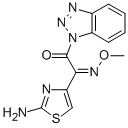 1-[2-(Z)-Methoxyimino-2-(2-aminothiazol-4-yl)acetoxy]benzotrizole Structure