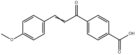 4-[3-(4-Methoxyphenyl)prop-2-enoyl]benzoic acid Struktur