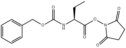 [(1S)-1-[[(2,5-二氧代-1-吡咯烷基)氧基]羰基]丙基]氨基甲酸苄酯, 71447-81-9, 结构式