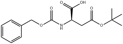 Z-D-ASP(OTBU)-OH H2O Struktur