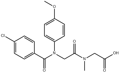 71455-83-9 N-(N-(4-Chlorobenzoyl)-N-(4-methoxyphenyl)glycyl)-N-methylglycine