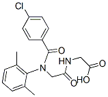 2-[[2-[(4-chlorobenzoyl)-(2,6-dimethylphenyl)amino]acetyl]amino]acetic acid,71455-86-2,结构式