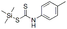 4-Methylphenyldithiocarbamic acid trimethylsilyl ester Structure