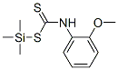 N-(2-メトキシフェニル)ジチオカルバミド酸トリメチルシリル 化学構造式