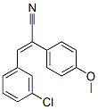 2-(p-メトキシフェニル)-3-(m-クロロフェニル)アクリロニトリル 化学構造式