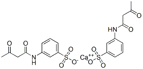 calcium bis(3-acetoacetylaminobenzenesulphonate) Structure