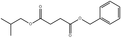 Butanedioic acid 1-(2-methylpropyl)4-(phenylmethyl) ester Structure