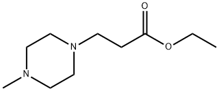 3-(4-甲基-哌嗪-1-基)-丙酸乙酯, 7148-05-2, 结构式