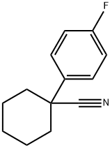 1-(4-氟苯基)环己烷甲腈,71486-43-6,结构式