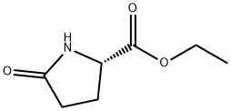(2S)-5-オキソ-2α-ピロリジンカルボン酸エチル 化学構造式