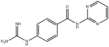 Benzamide, 4-[(aminoiminomethyl)amino]-N-2-pyrimidinyl- (9CI) 化学構造式