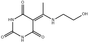 2,4,6(1H,3H,5H)-Pyrimidinetrione, 5-[1-[(2-hydroxyethyl)amino]ethylidene]- (9CI) 结构式
