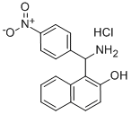 1-[AMINO-(4-NITRO-PHENYL)-METHYL]-NAPHTHALEN-2-OL HYDROCHLORIDE Struktur