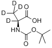 BOC-L-丙氨酸-D4氘代, 714964-61-1, 结构式