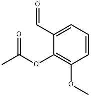 2-乙酰氧基-3-甲氧基苯甲醛 结构式