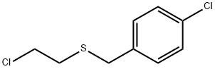 4-CHLOROBENZYL 2-CHLOROETHYL SULFIDE,71501-38-7,结构式