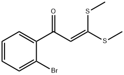 1-(2-BROMO-PHENYL)-3,3-BIS-METHYLSULFANYL-PROPENONE 化学構造式