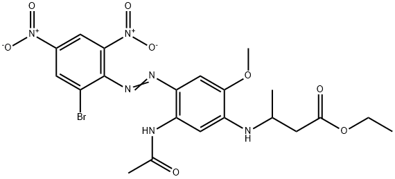 ethyl 3-[[5-(acetylamino)-4-[(2-bromo-4,6-dinitrophenyl)azo]-2-methoxyphenyl]amino]butyrate|
