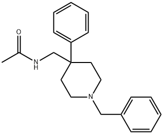 N-[[4-Phenyl-1-(phenylmethyl)piperidin-4-yl]methyl]acetamide Structure