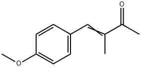 4-(4-メトキシフェニル)-3-メチル-3-ブテン-2-オン 化学構造式