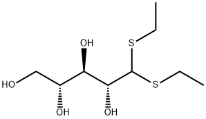 5,5-bis(ethylsulfanyl)pentane-1,2,3,4-tetrol Struktur