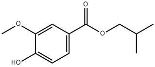 2-methylpropyl 4-hydroxy-3-methoxy-benzoate,7152-88-7,结构式