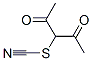 3-thiocyanatopentane-2,4-dione 化学構造式