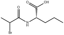 N-(2-bromopropionyl)-DL-norvaline Structure