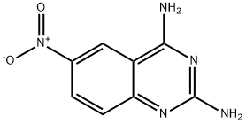 2,4-ジアミノ-6-ニトロキナゾリン 化学構造式