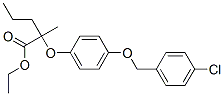 ethyl 2-[4-[(4-chlorophenyl)methoxy]phenoxy]-2-methyl-pentanoate,71547-90-5,结构式