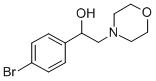 1-(4-溴苯基)-2-吗啉乙烷-1-醇,7155-26-2,结构式