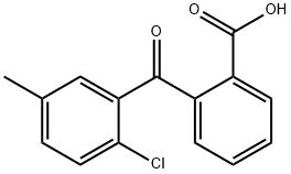 2-(2-クロロ-5-メチルベンゾイル)安息香酸 化学構造式