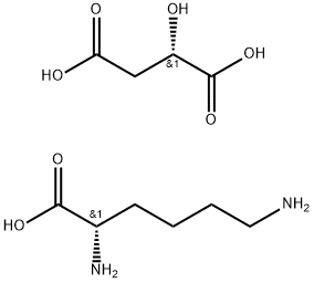 L-リシン・(S)-2-ヒドロキシブタン二酸 化学構造式