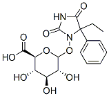 5-ethyl-5-phenylhydantoin-N-glucuronide 化学構造式