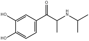 1-Propanone, 1-(3,4-dihydroxyphenyl)-2-[(1-methylethyl)amino]- (9CI) Struktur