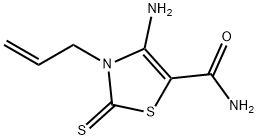 3-ALLYL-4-AMINO-2-THIOXO-2,3-DIHYDRO-1,3-THIAZOLE-5-CARBOXAMIDE Struktur
