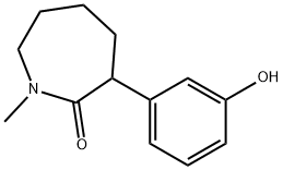 六氢-3-(3-羟基苯基)-1-甲基-2H-氮杂卓-2-酮, 71592-44-4, 结构式
