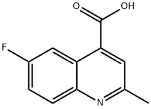 6-FLUORO-2-METHYLQUINOLINE-4-CARBOXYLIC ACID Structure