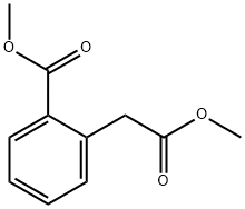 methyl 2-(2-methoxy-2-oxoethyl)benzenecarboxylate Struktur