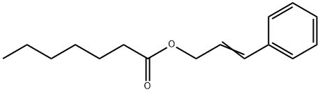 3-phenylallyl heptanoate Structure