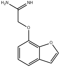 Ethanimidamide, 2-(7-benzofuranyloxy)- (9CI) Structure