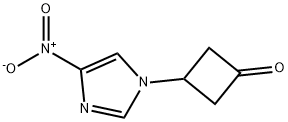 3-(4-nitro-1H-iMidazol-1-yl)cyclobutanone 结构式