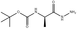 (R)-叔丁基(1-肼基-1-氧代丙烷-2-基)氨基甲酸酯 结构式