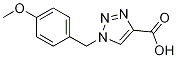 1-(4-メトキシベンジル)-1H-1,2,3-トリアゾール-4-カルボン酸 化学構造式