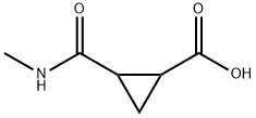 Cyclopropanecarboxylic acid, 2-[(methylamino)carbonyl]- (9CI) Structure