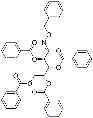 2-O,3-O,4-O,5-O-Tetrabenzoyl-D-ribose O-benzyl oxime Struktur