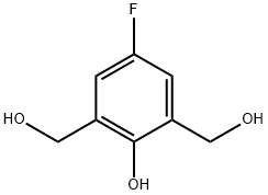 4-FLUORO-2,6-BIS-HYDROXYMETHYL-PHENOL Struktur